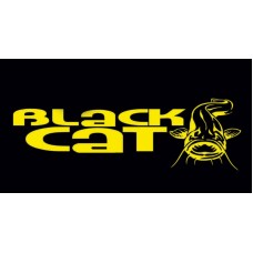 rybárska nálepka Black Cat