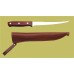 Rybársky nôž filetovací 19cm s koženným púzdrom